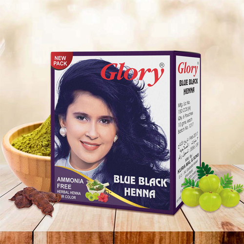 Blue Black Henna Hair Color Manufacturer from India