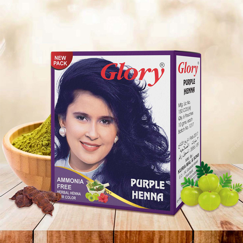 Purple Henna Hair Color Trader from India