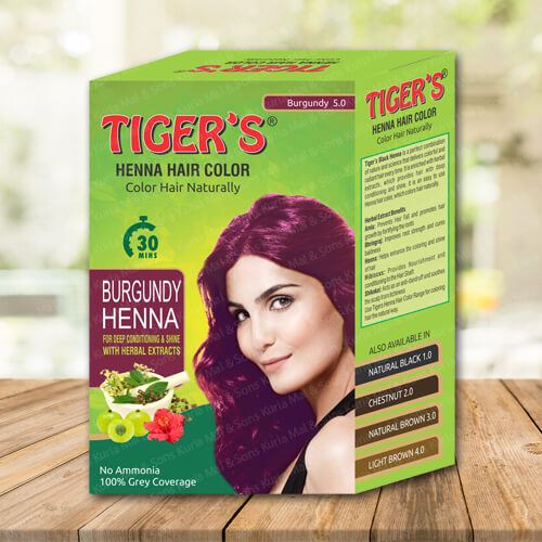 Burgundy Henna Hair Color Wholesaler from India